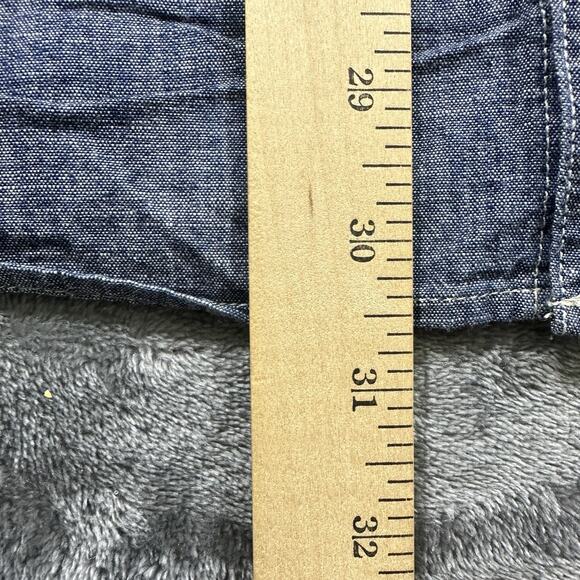 American Eagle Button Up Shirt‎ Mens XXL Blue Denim Casual Outdoor Preppy Office - Picture 7 of 9